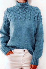 Women's Mock Neck Knit Sweater