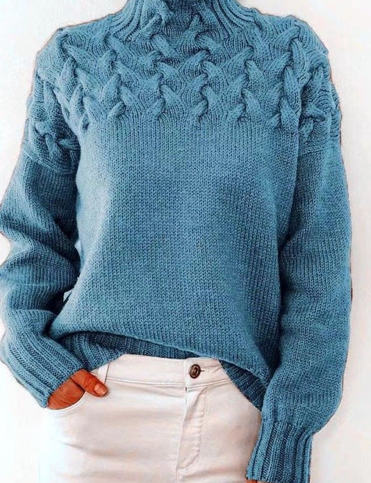 Women's Mock Neck Knit Sweater