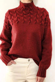 Women's Mock Neck Knit Sweater