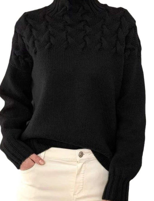 Women's Mock Neck Knit Sweater