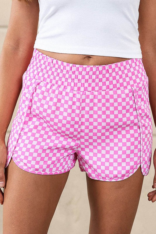 Women's High Waisted Leopard Athletic Shorts