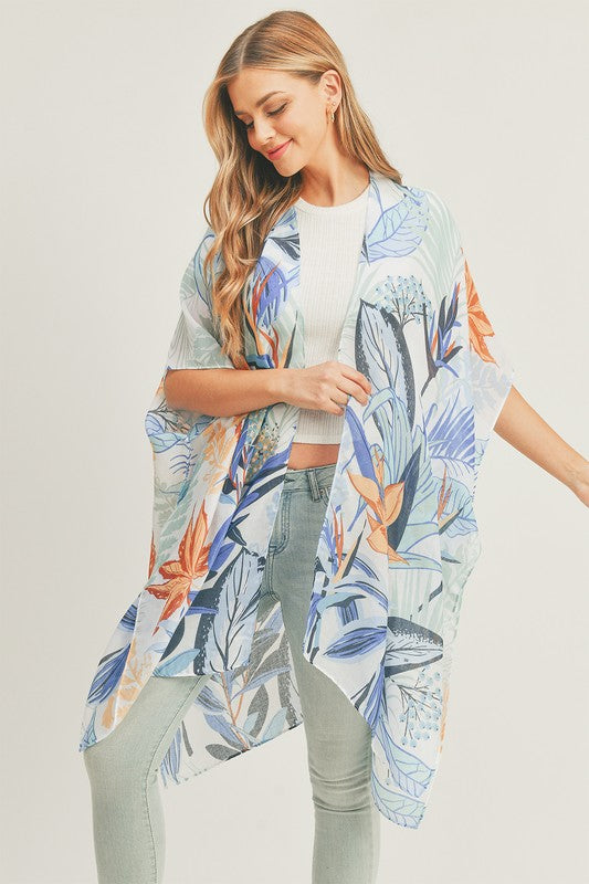 Women's Forest Print Kimono