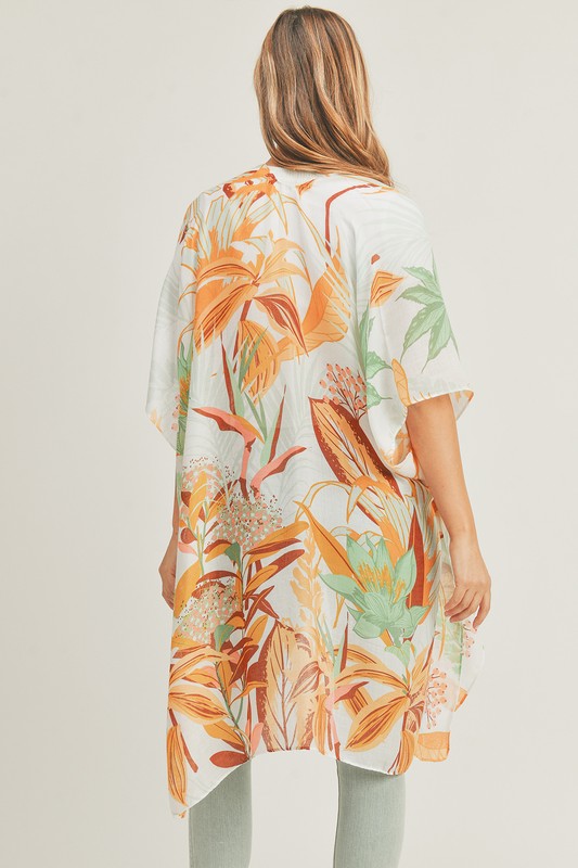 Women's Forest Print Kimono