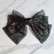 Women's Shimmer Bow Hair Clip for Elegant Hairstyles