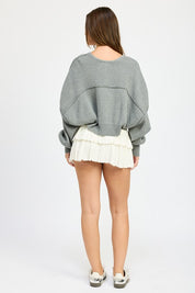 Women's Oversized Cardigan Shrug for Cozy Layering