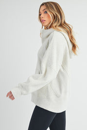 Women's Long Drea Half-Zip Fleece Hoodie