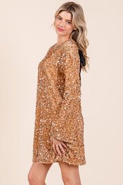 Women's Loose Fit Sequin Mini Cocktail Dress