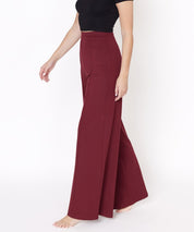 PONTE WIDE LEG FULL LENGTH PANTS