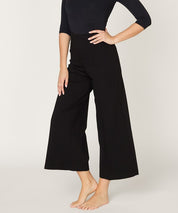 PONTE WIDE LEG ANKLE LENGTH PANTS