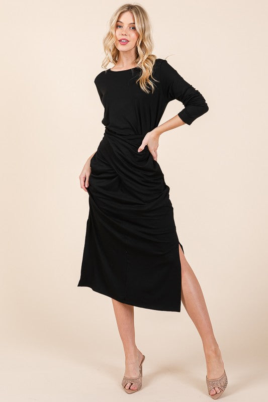 Women's Waist Wrap Dress with Pockets