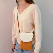 Women's Adjustable Suede Phone Crossbody Bag