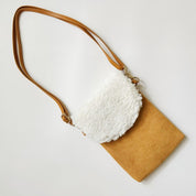 Women's Adjustable Suede Phone Crossbody Bag