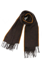 Unisex Oversized Contrast Stitch Winter Scarf