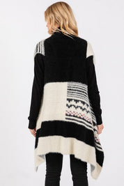 Women's Aztec Pattern Fuzzy Knit Winter Vest