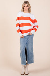 Stripe Lightweight Knit Sweater