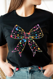 Unisex Short Sleeve Christmas Lights Graphic Tee