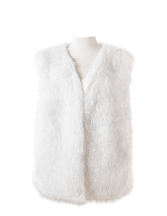 Long Fax Fur Cardigan