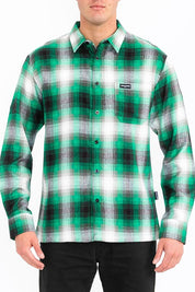 Men's Regular Fit Plaid Flannel Button Down Shirt