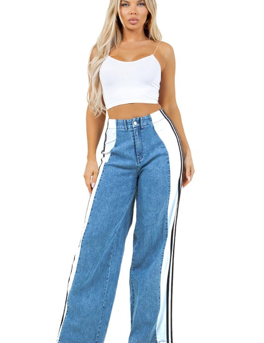 WOMEN FASHION CASUAL STYLE DENIM PANTS