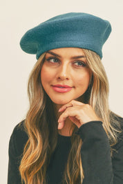 Women's Stretch Fit Acrylic Beret Hat