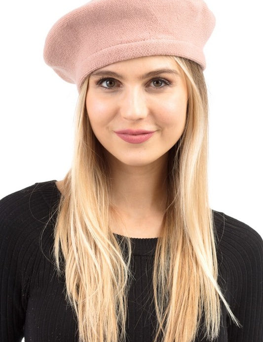 Women's Stretch Fit Acrylic Beret Hat