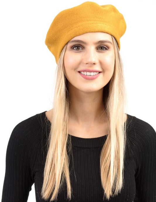 Women's Stretch Fit Acrylic Beret Hat