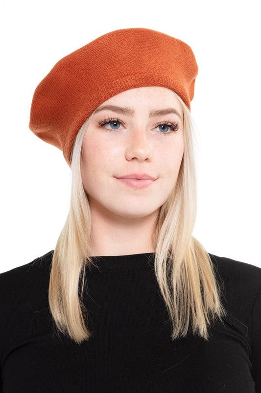 Women's Stretch Fit Acrylic Beret Hat