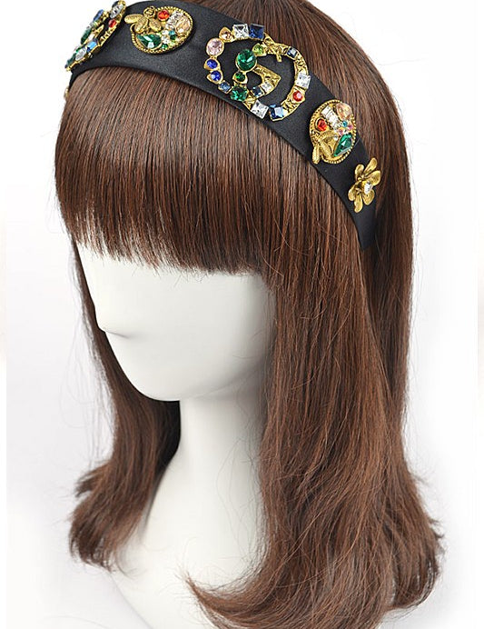 Women's Bejeweled Crystal Bee Headband