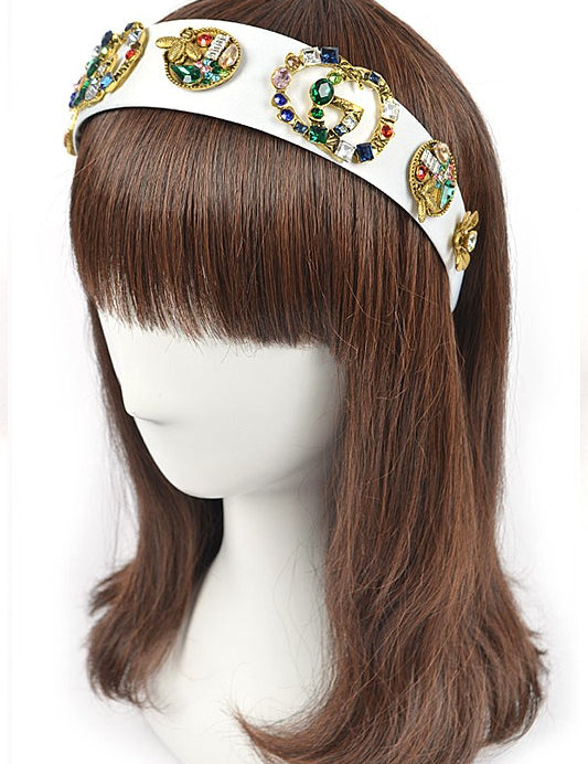 Women's Bejeweled Crystal Bee Headband