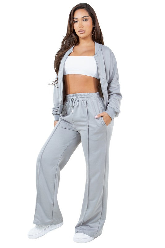 WOMEN FASHION SWEARSUIT TWO PIECE PANT SET