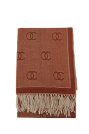 Women's Fringe Double C Pattern Scarf