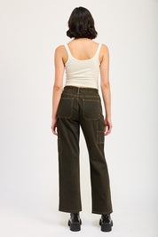 MID RISE JEANS WITH FRONT POCKETS