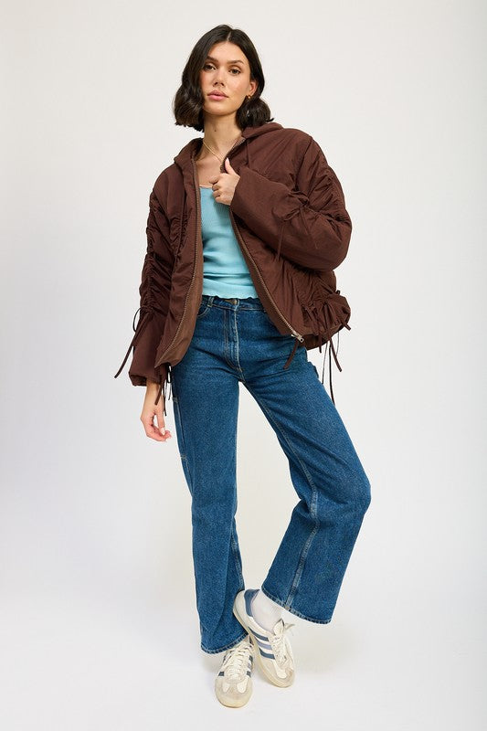 Women's Ruched Puff Jacket