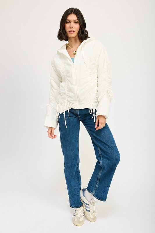 Women's Ruched Puff Jacket