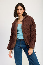 Women's Ruched Puff Jacket