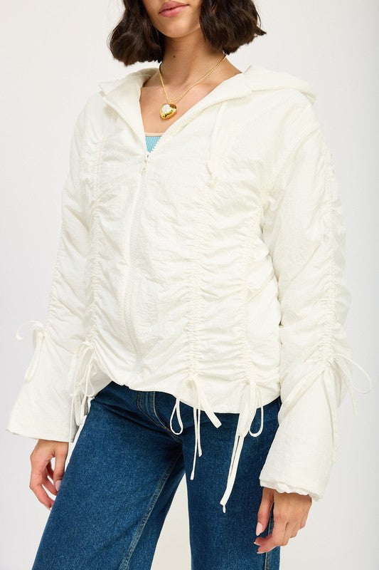 Women's Ruched Puff Jacket