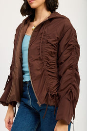 Women's Ruched Puff Jacket