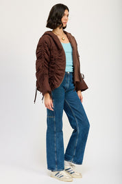 Women's Ruched Puff Jacket