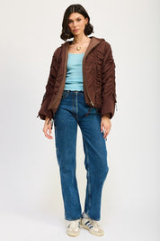 Women's Ruched Puff Jacket