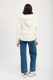 Women's Ruched Puff Jacket