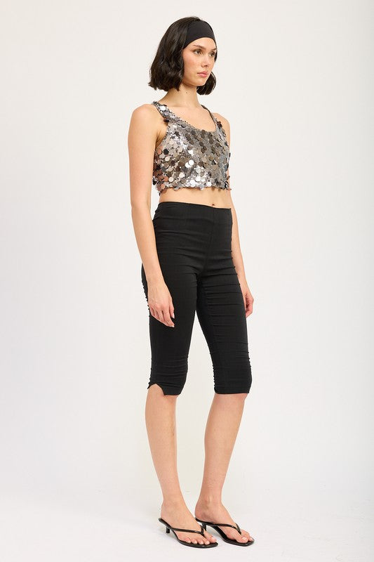 Women's Sequin Racerback Top