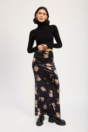 Women's High Waist Maxi Pencil Skirt