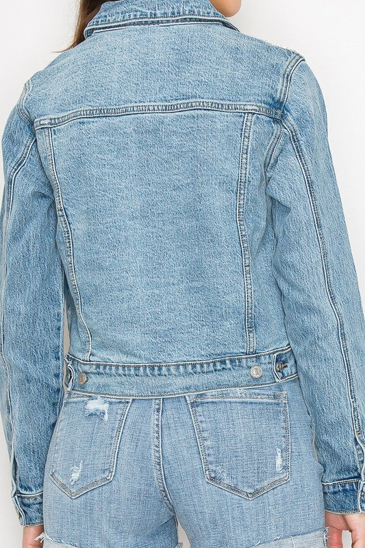 Women's Embellished Classic Denim Jacket