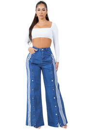 WOMEN FASHION CASUAL STYLE DENIM PANTS