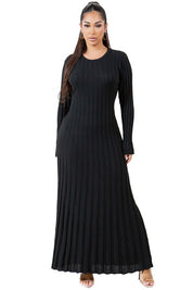 WOMEN FASHION KNITWEAR LONG MAXI DRESS