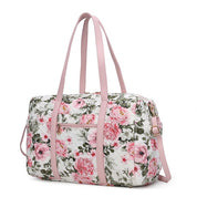 MKF Khelani Quilted Botanical Pattern Duffle Bag