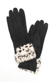 Women's Leopard Printed Touchscreen Smart Gloves