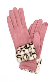 Women's Leopard Printed Touchscreen Smart Gloves