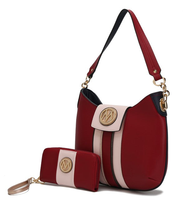 Women's Stylish Hobo Bag with Wallet by Mia K.