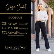 The Liz - Crossover Bootcut Leggings with Pockets